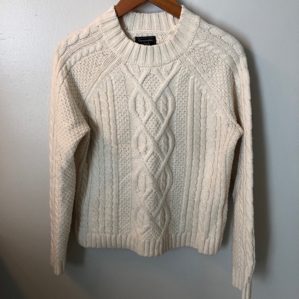 Cable-knit sweater